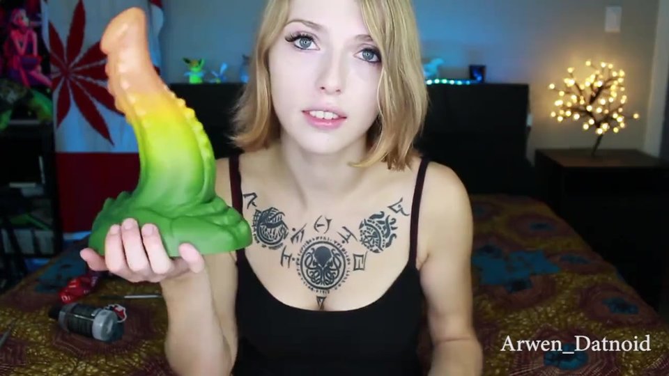 UNBOXING AND GETTING LAID HUGE BAD DRAGON DILDO, STUFFS TWAT WITH MINI DILDOS photo
