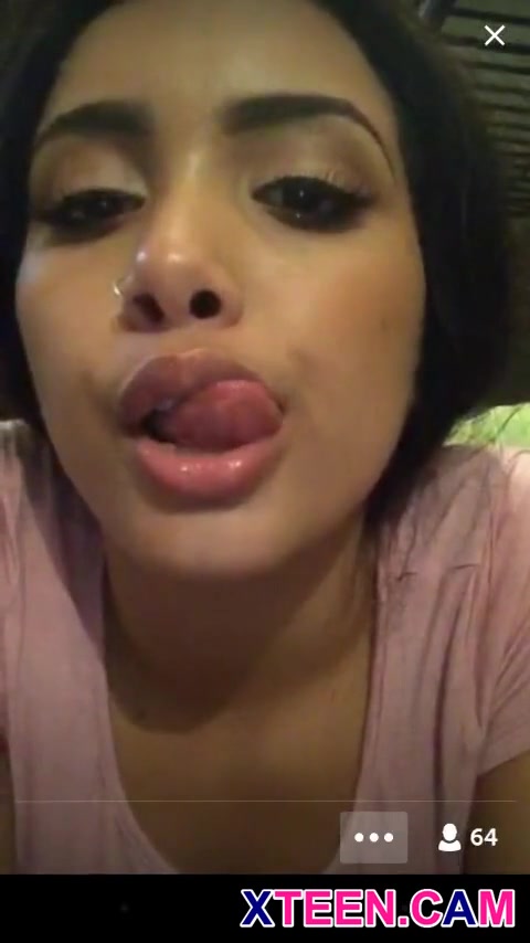 Hot Latina Teen Sucking Dildo On Webcam