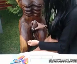 Girl Fucks Statue - Kinky Outdoor Sex / Analdin.com - Tube Porno.