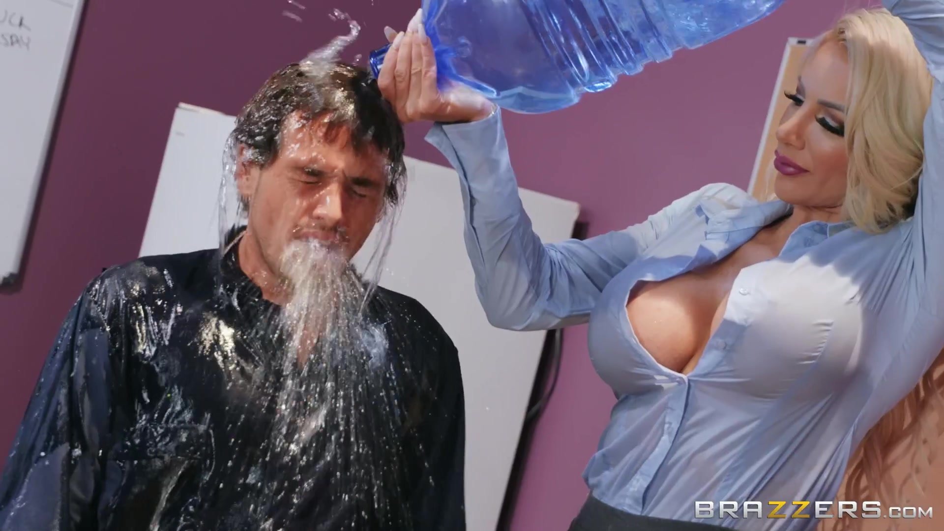 water cooler office pussy Glamour Cougar Nicolette Shea and Water Cooler Cock / Analdin.com