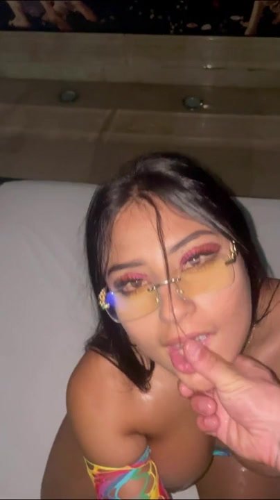 Latina beauty ignites wild passion in steamy hotel encounter