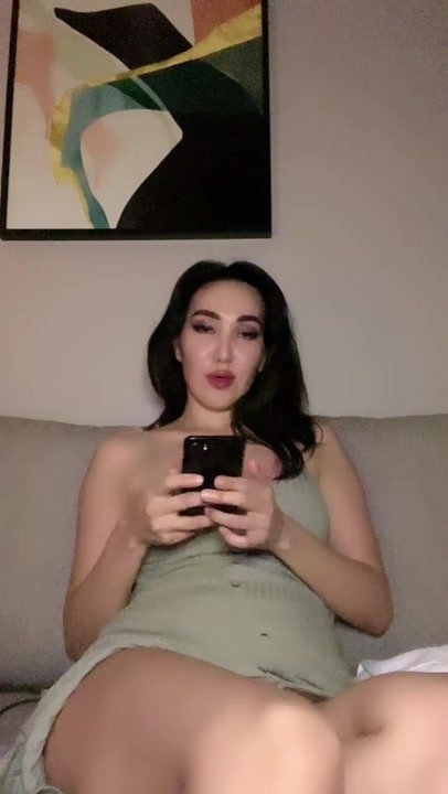 Curvy brunette teases during sensual solo striptease and masturbation streaming