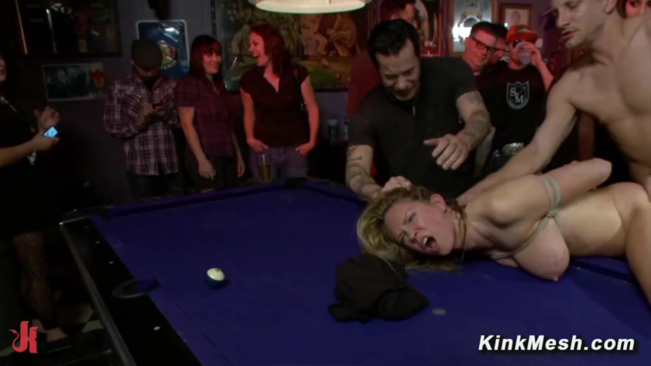 Big-titted Rain DeGrey Public Bar Group fucking