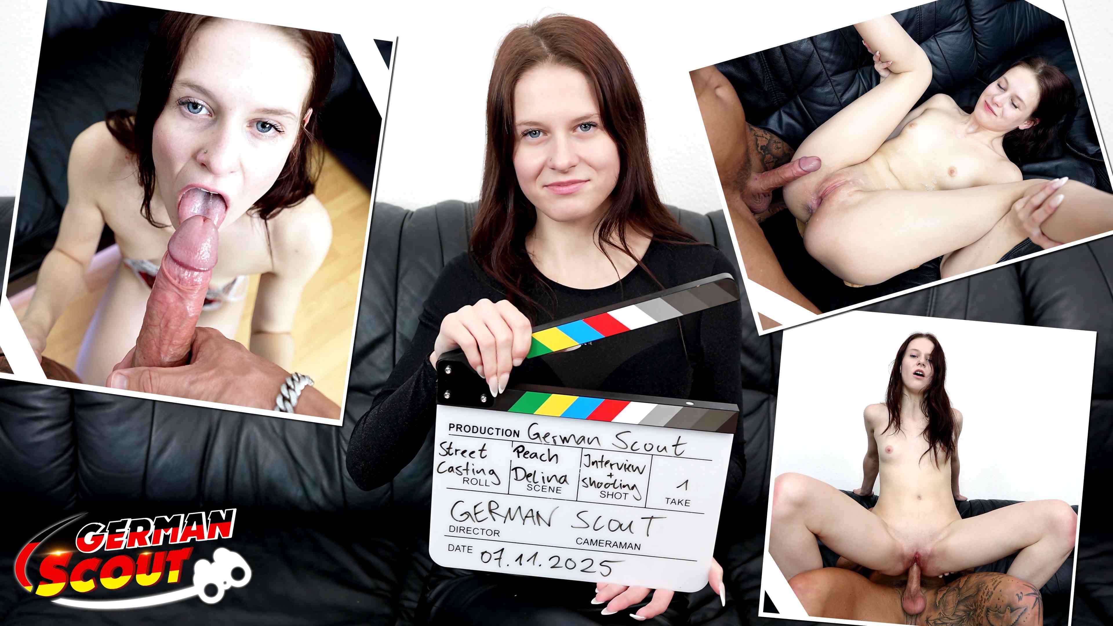 GERMAN SCOUT - Redhead Teenager Peach Delina